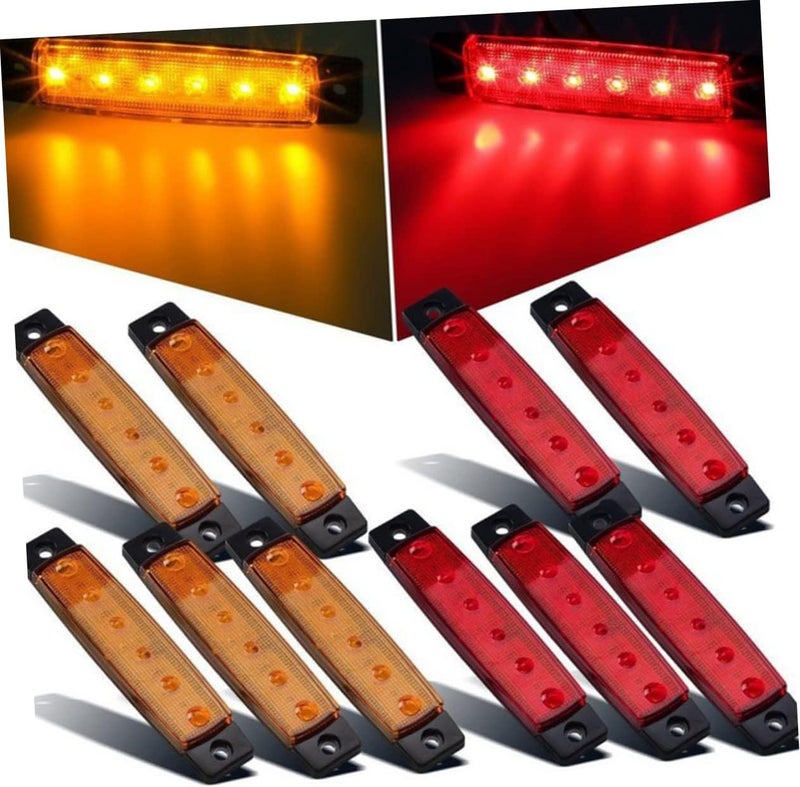 OUNONA 2sets 6 Led Tail Lights for Trailer Led Automotive Tail Light Waterproof Stop Turn Tail Light for Trucks 2pcs*2 - Image 3
