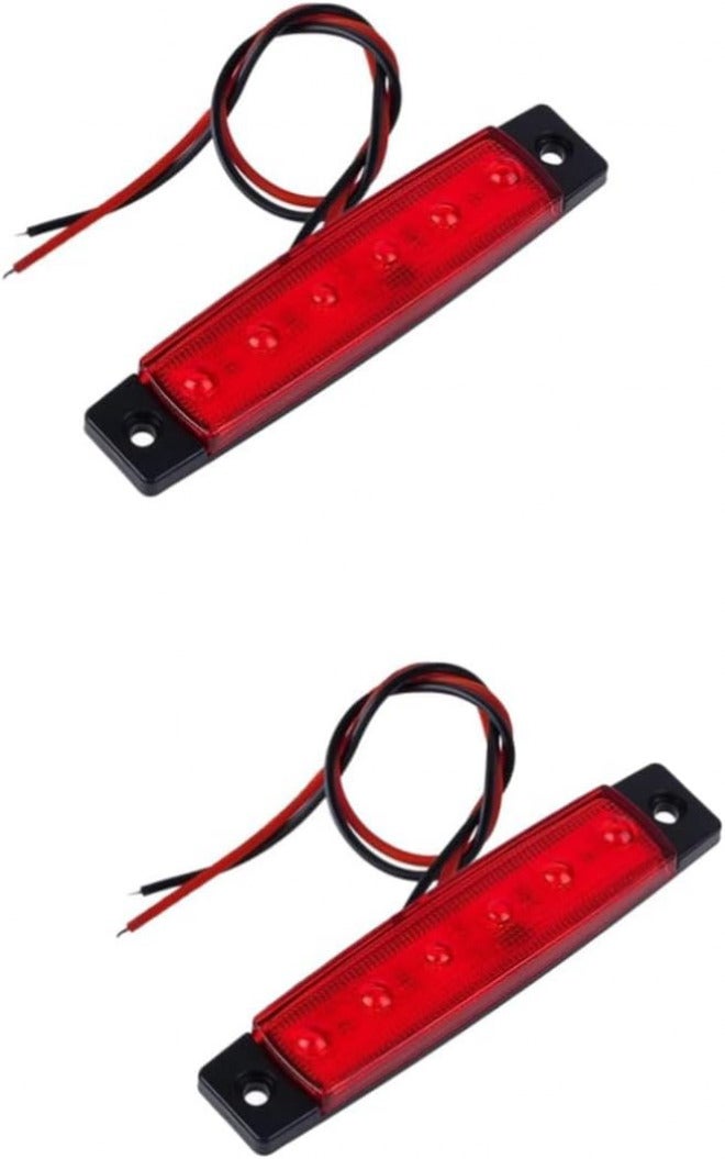OUNONA 2sets 6 Led Tail Lights for Trailer Led Automotive Tail Light Waterproof Stop Turn Tail Light for Trucks 2pcs*2 - Image 1
