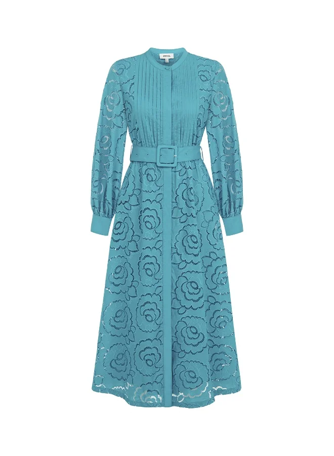 Ipekyol  Regular Fit Embroidered Midi Dress for Women | Best Price UAE