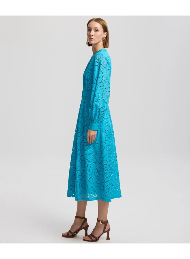 Ipekyol  Regular Fit Embroidered Midi Dress for Women | Best Price UAE
