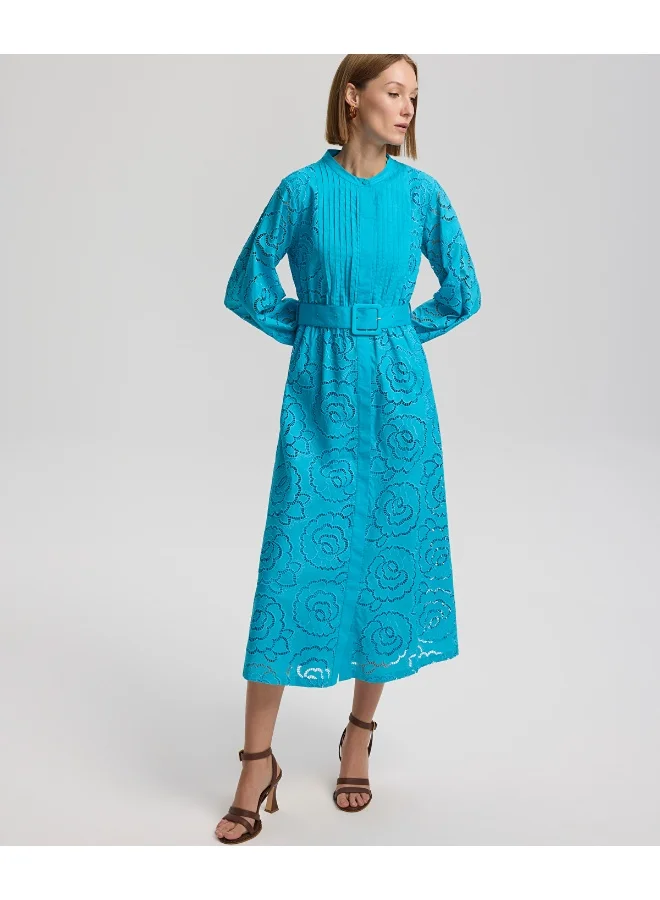 Ipekyol Regular Fit Embroidered Midi Dress