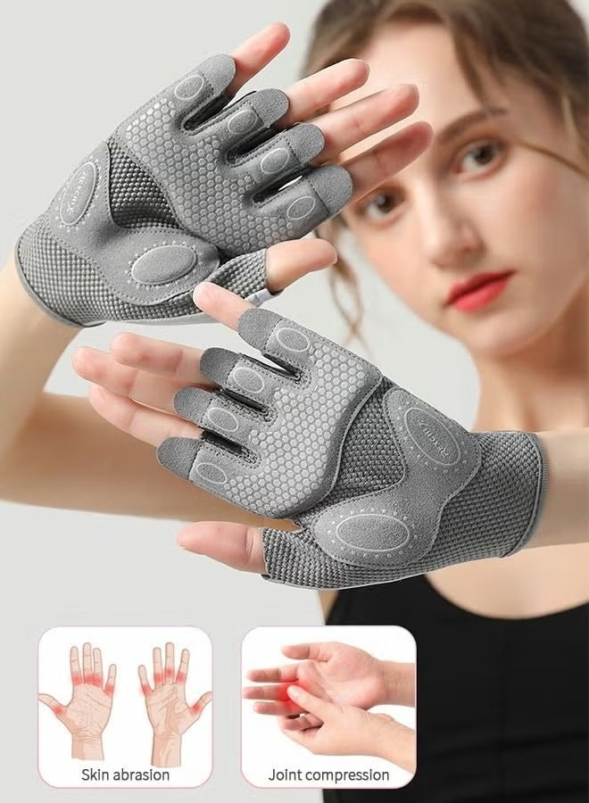 REXCHI Weavke Gloves are All Protected, Gym Exercise Gloves, Refers to Joint Weight Weightless Gloves, Riding Gloves Silicone Shockproof Sports Gloves, Sports Protective Supplies - Image 3