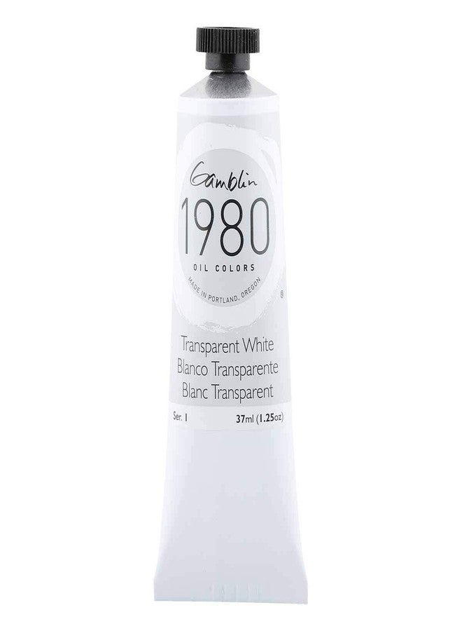Gamblin 1980 Oil Colors - Transparent White 37ml - Image 1