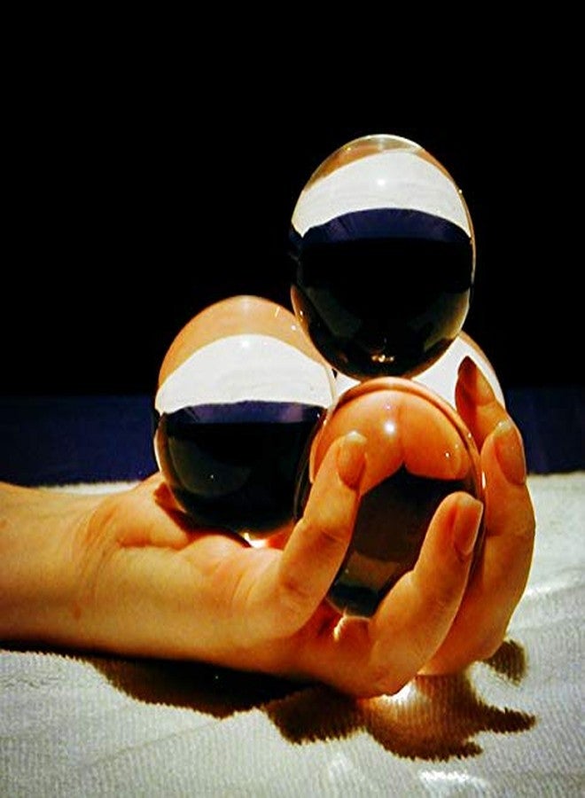 DSJUGGLING Smaller Size of Clear Acrylic Contact Juggling Ball Kits for Beginners & Transparent Practice Juggling Ball Sets Suitable for Small Hands with Multiple Balls Contact Juggling (2 x 55 mm) - Image 3