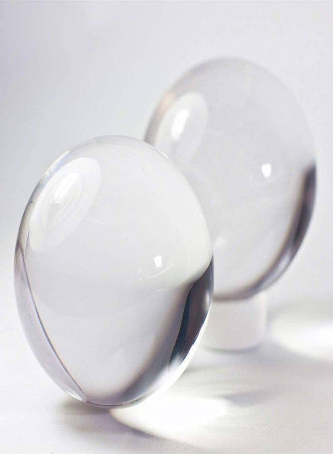 DSJUGGLING Smaller Size of Clear Acrylic Contact Juggling Ball Kits for Beginners & Transparent Practice Juggling Ball Sets Suitable for Small Hands with Multiple Balls Contact Juggling (2 x 55 mm) - Image 1