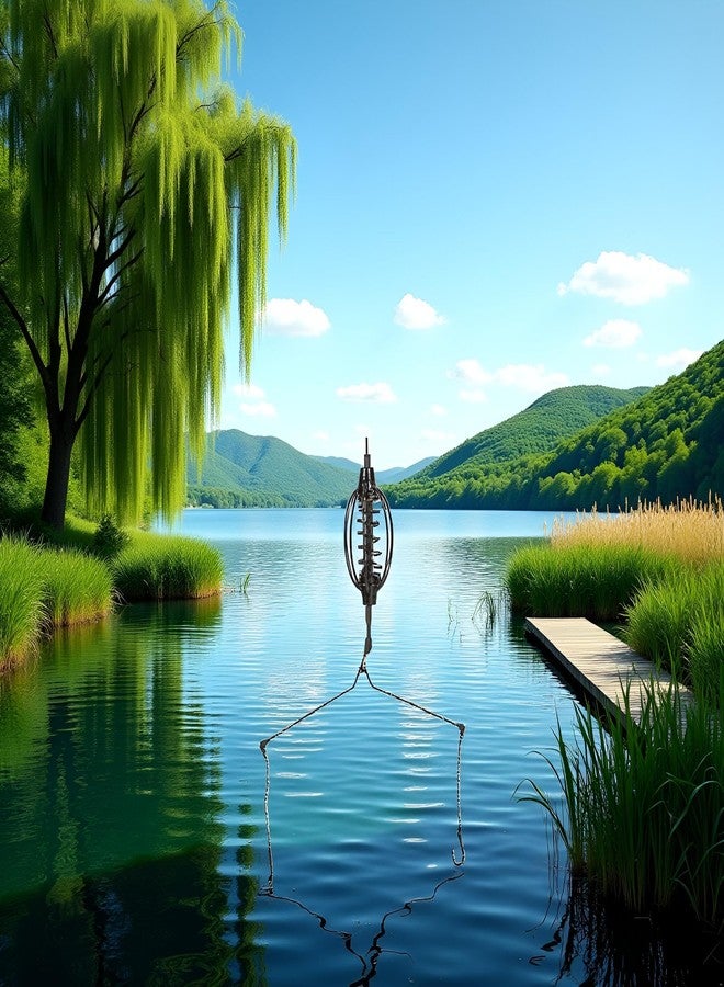 قفص طُعم لصيد الكارب، مُغذّي أسماك مع حامل، طُعم صيد مُدمج، طُعم صيد، قفص طُعم صيد، مجموعة خطافات، أثقال، أدوات تغذية قفص، أثقال صيد - Image 3