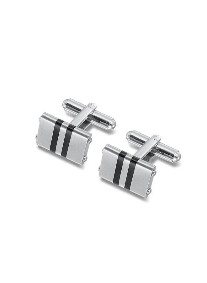 ريبلور Riblor Franco Cufflinks in Stainless Steel