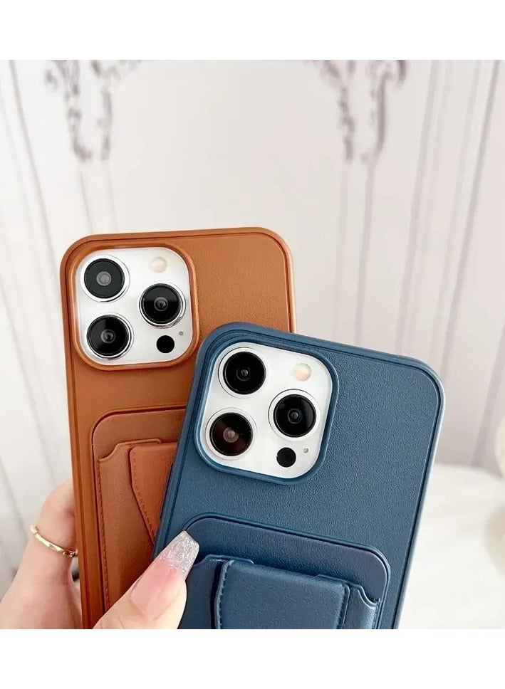 Leather back cover with card wallet Foldable Shockpoof Case compatible with Relme 12 Pro 5G/Realme 12 Pro Plus 5G/Realme 13 Pro 5G/Realme 13 Pro Plus 5G/Realme P1 Pro 5G (Titanium)  - Image 5