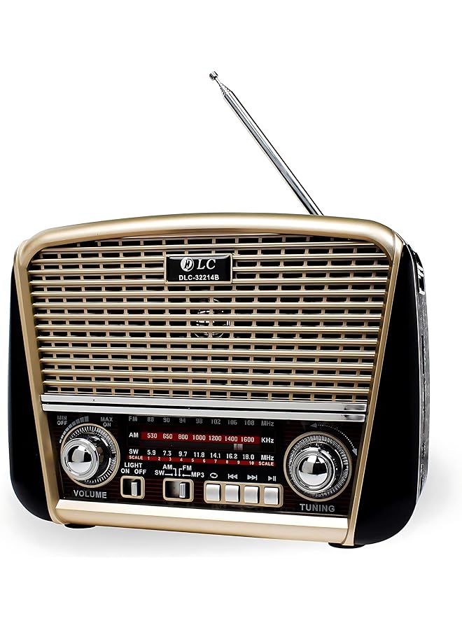 erorex Usb Radio Hi Fi Speaker With Bluetooth And Disco Light 2 Years  - Image 2