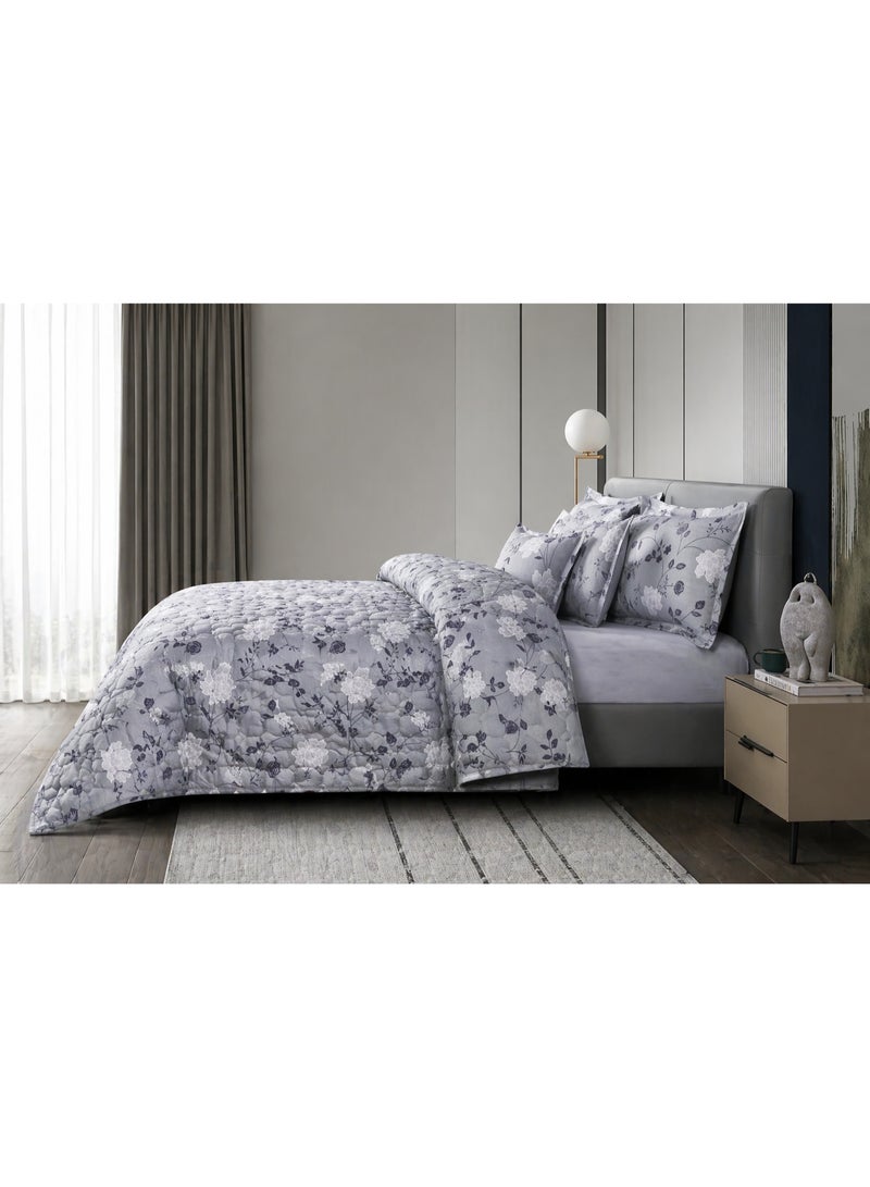 MingLi 4-Piece Twin XL Summer Bedding Set (Solid & Floral) – Lightweight Comforter, Fitted Sheet & 2 Pillowcases – Soft & Breathable Fabric – Compressed – Size 170×220 cm - Image 2