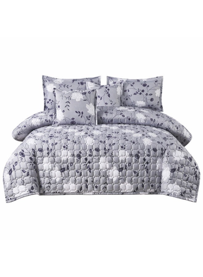 MingLi 4-Piece Twin XL Summer Bedding Set (Solid & Floral) – Lightweight Comforter, Fitted Sheet & 2 Pillowcases – Soft & Breathable Fabric – Compressed – Size 170×220 cm - Image 4