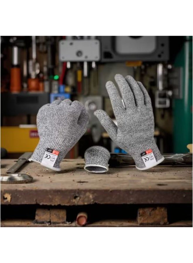 Ultra-protective gloves, resistant to sharp edges, cuts, and tears with high-performance fabric – complete hand safety in the kitchen or workshop. Durable, tear-resistant, and cut-resistant safety gloves – versatile, ideal for the kitchen, workshop, and professional work - 166 - Image 2