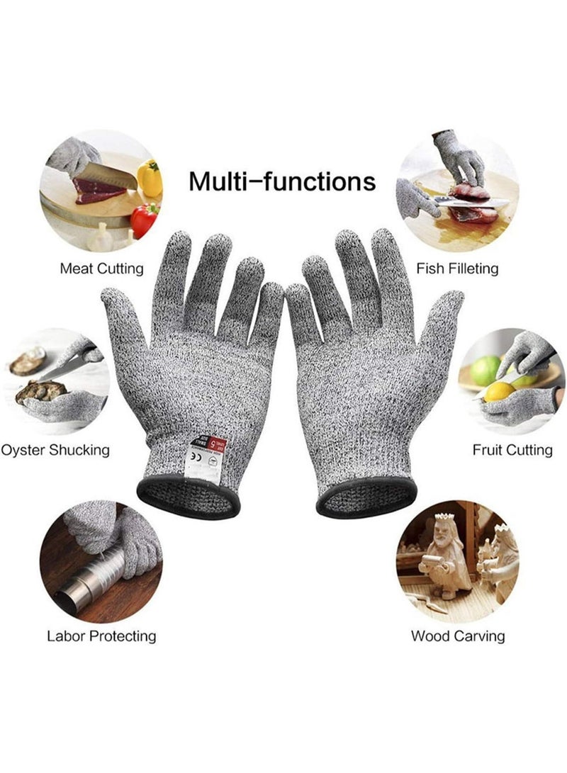Ultra-protective gloves, resistant to sharp edges, cuts, and tears with high-performance fabric – complete hand safety in the kitchen or workshop. Durable, tear-resistant, and cut-resistant safety gloves – versatile, ideal for the kitchen, workshop, and professional work - 166 - Image 1