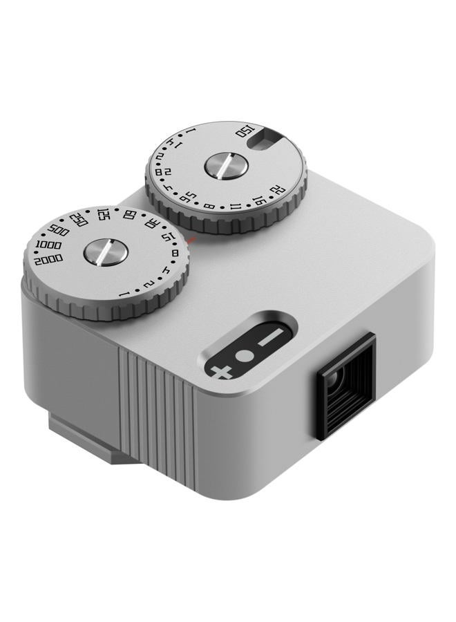 TTartisan Light Meter with Two Dial Electronic Camera Light Meter to Adjust ISO/Hot/Cold Shoe Fixing Camera Photometer Photography Set-top Light Meter, Adjust Shutter Speed, ISO (Silver) - Image 1