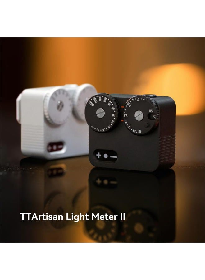 TTartisan Light Meter with Two Dial Electronic Camera Light Meter to Adjust ISO/Hot/Cold Shoe Fixing Camera Photometer Photography Set-top Light Meter, Adjust Shutter Speed, ISO (Silver) - Image 3