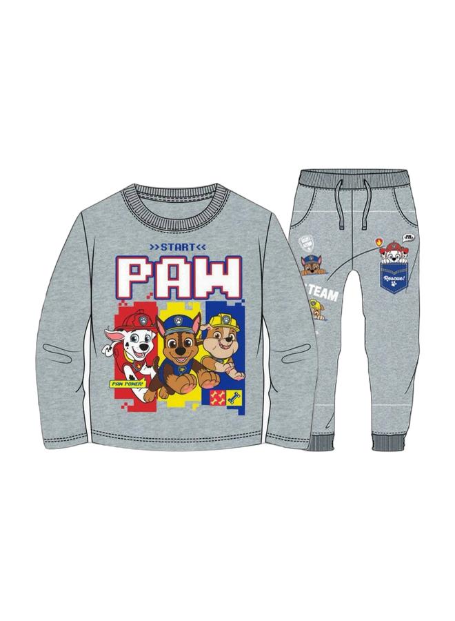 Nickelodeon Paw Patrol Paw Patrol Boys Long Sleeve T-shirt 100% cotton by Kids TV & Nickelodeon Paw Patrol boys jogger sweatpants by kids TV Bundle - Image 1
