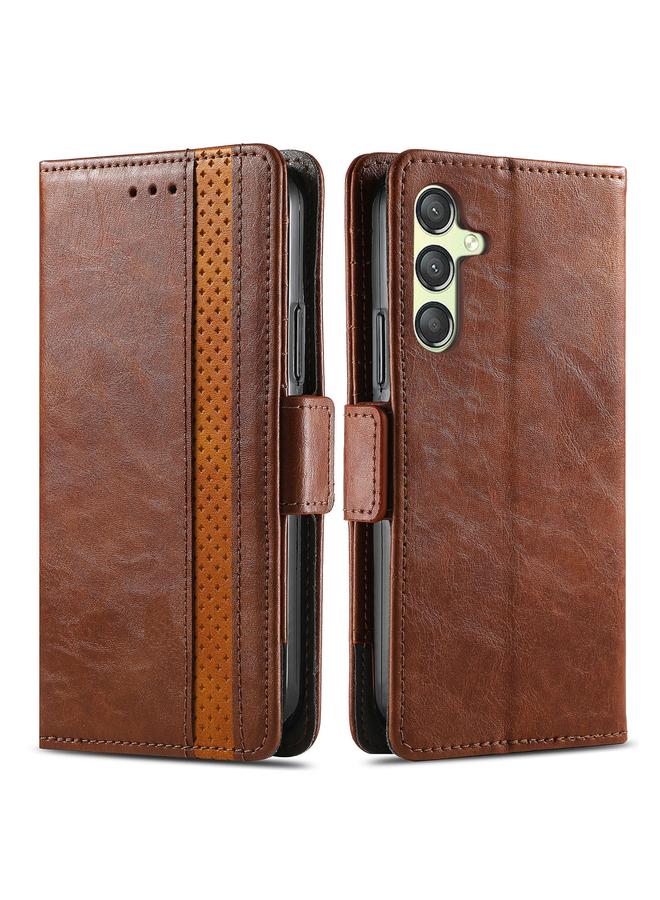 S-TOP Case For Samsung Galaxy S23 FE 5G CaseNeo Splicing Dual Magnetic Buckle Leather Phone Case - Image 2