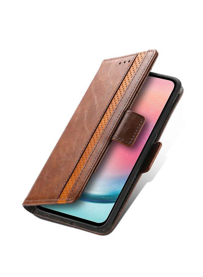 S-TOP Case For Samsung Galaxy S23 FE 5G CaseNeo Splicing Dual Magnetic Buckle Leather Phone Case - Image 4