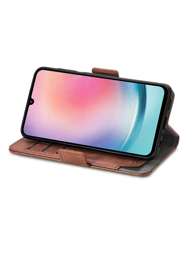 S-TOP Case For Samsung Galaxy S23 FE 5G CaseNeo Splicing Dual Magnetic Buckle Leather Phone Case - Image 5