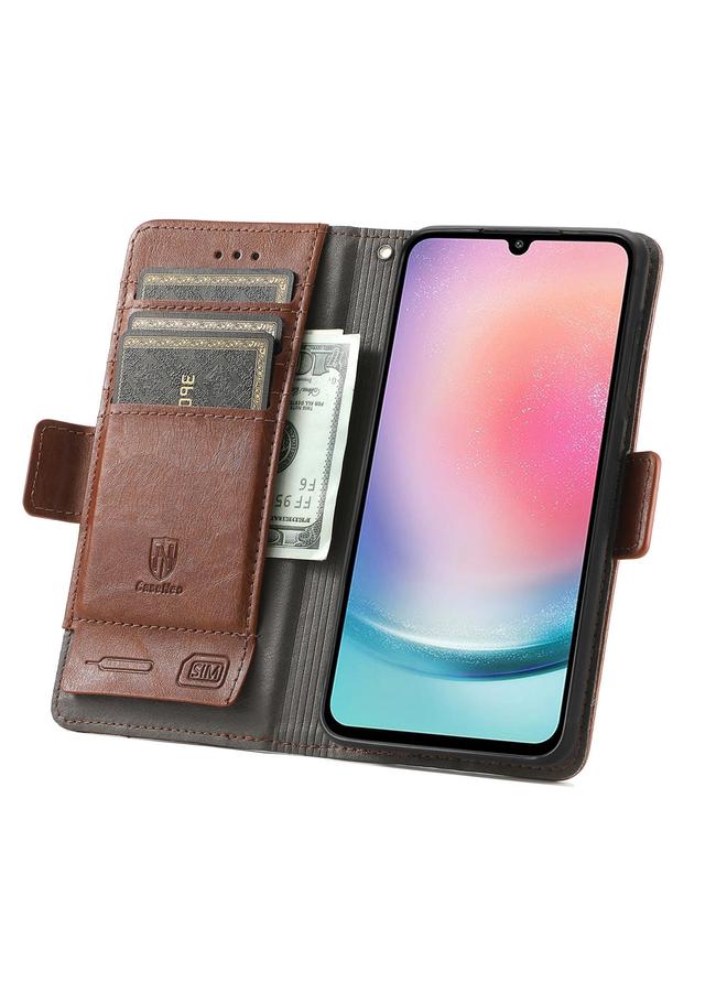 S-TOP Case For Samsung Galaxy S23 FE 5G CaseNeo Splicing Dual Magnetic Buckle Leather Phone Case - Image 3