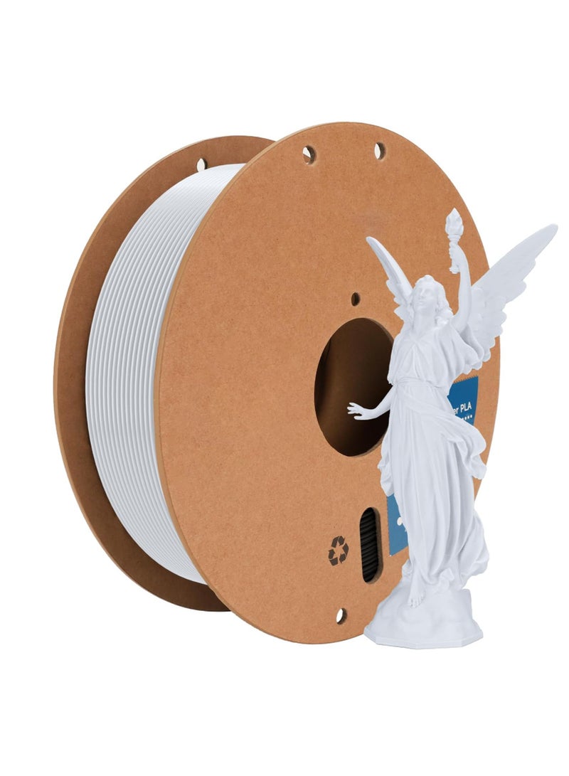 Zikra 3D Printing Filament, High-Speed PLA Filament 1.75mm 300mm/s, PLA Filament 1kg Cardboard Spool 2.2lbs, Fit Most FDM 3D Printer, Accuracy +/- 0.03 mm, Vacuum Packaging, Natural White - Image 1