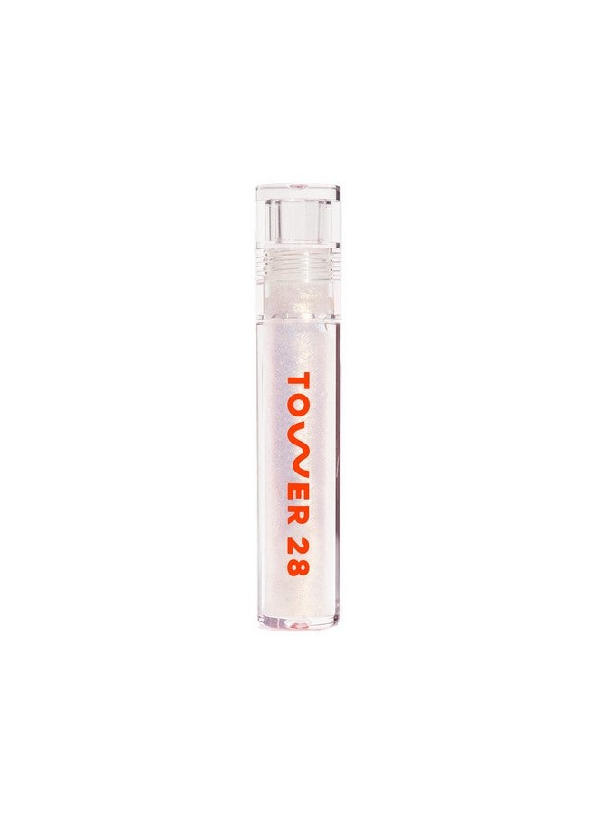 TOWER 28 Shineon Lip Jelly, Magic ; Nonsticky, Vegan Lip Gloss In Clear With Gold Shimmer ; 5 Nourishing Oils ; Moisturizing, Clean, Cruelty Free - Image 2