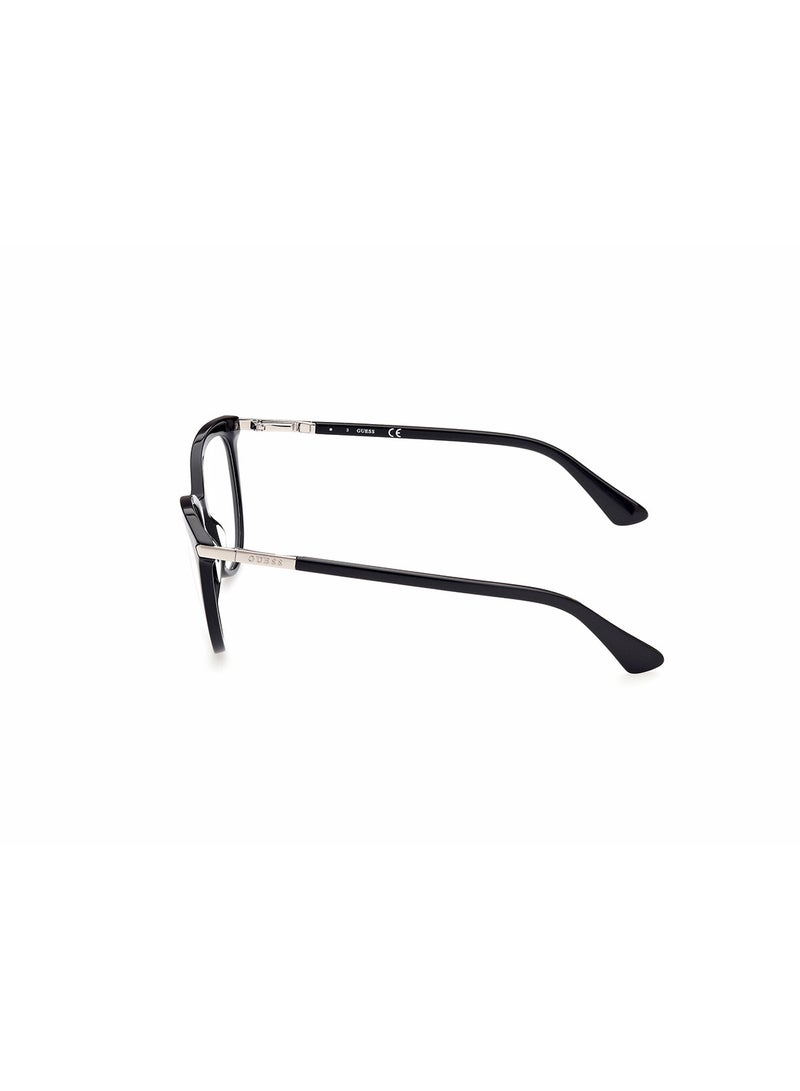 GUESS Women's Round Shape Eyeglass Frames - GU288100153 - Lens Size: 53 Mm - Shiny Black - Image 2