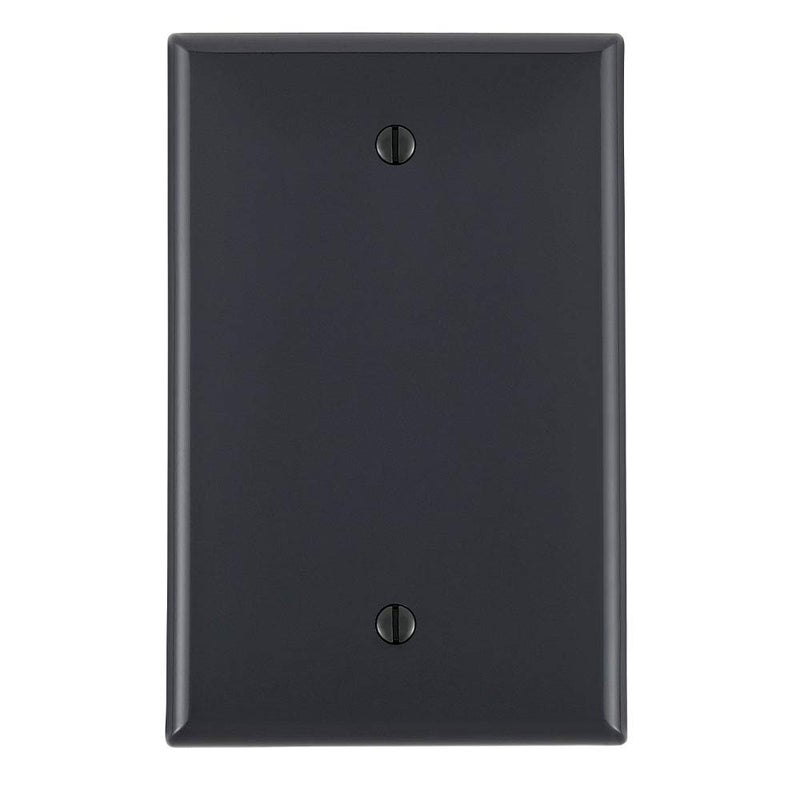 Leviton 1-Gang Blank Wallplate, Midway Size, PJ13-E, Black - Image 2