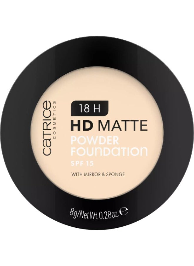 Catrice - Catrice 18H HD Matte Powder Foundation SPF 15 - 001C - Image 1