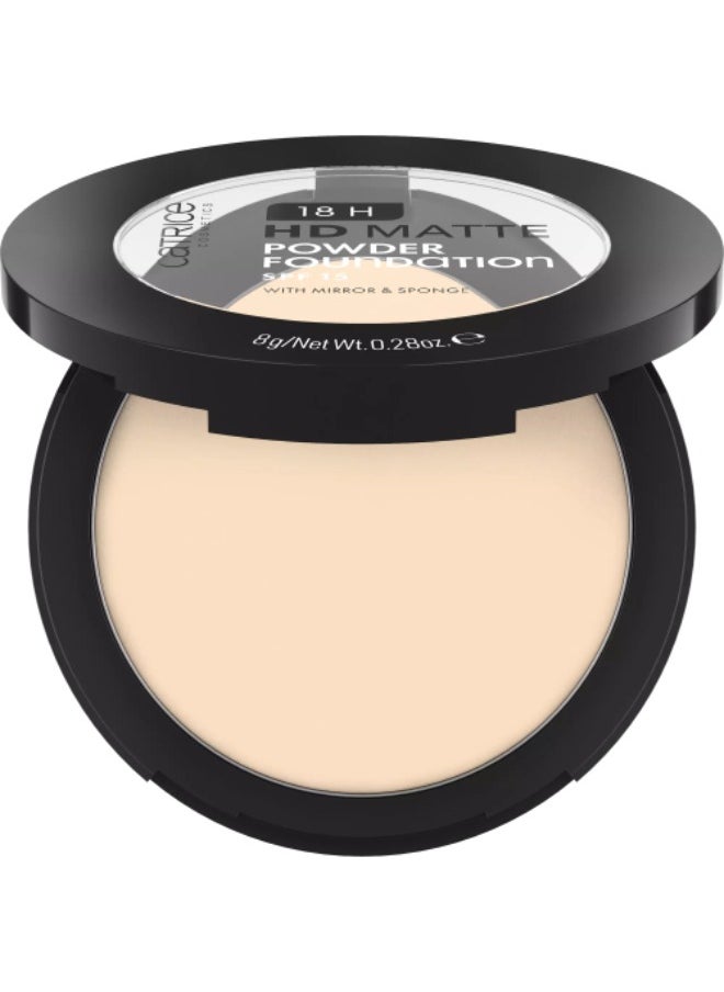 Catrice - Catrice 18H HD Matte Powder Foundation SPF 15 - 001C - Image 1