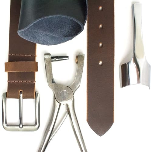 Nickel Smart Roan Mountain Brown Leather Belt - 36" - Image 4