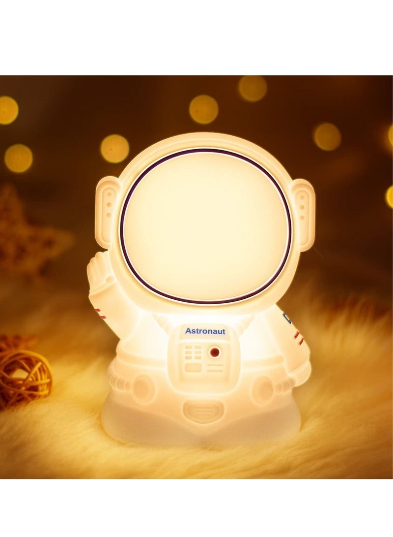 Captaintech Astronaut Night Light Cute Child Night Lamp Bedside 7 Colour Changing LED Portable Lamp Bedroom Sleep Decoration Nightlight for Children Kids Gift - Image 1