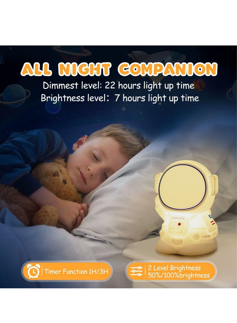 Captaintech Astronaut Night Light Cute Child Night Lamp Bedside 7 Colour Changing LED Portable Lamp Bedroom Sleep Decoration Nightlight for Children Kids Gift - Image 4
