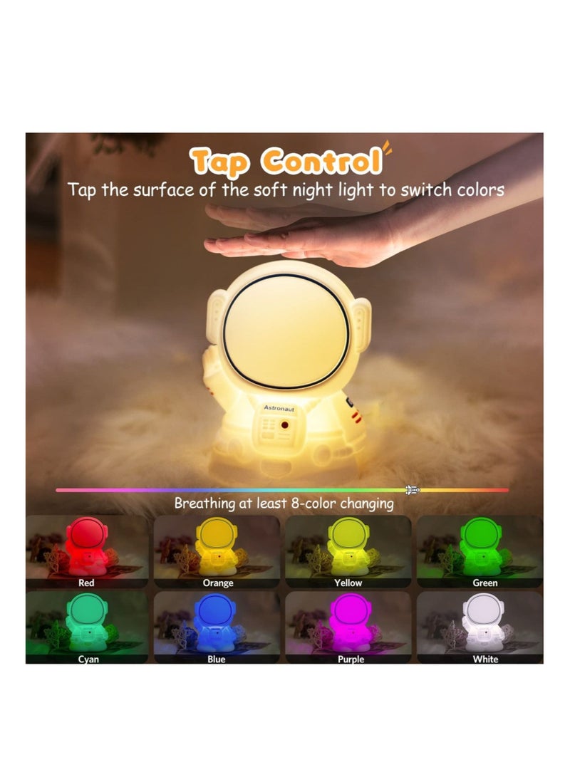 Captaintech Astronaut Night Light Cute Child Night Lamp Bedside 7 Colour Changing LED Portable Lamp Bedroom Sleep Decoration Nightlight for Children Kids Gift - Image 5
