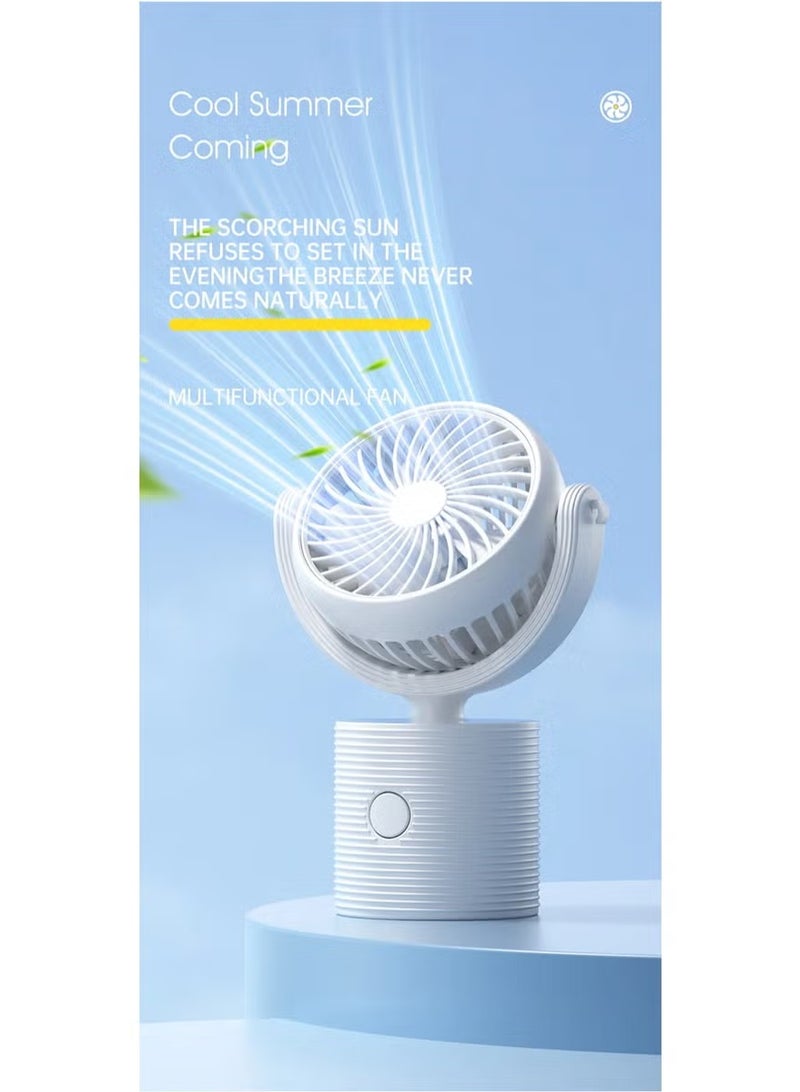 ELTRAZONE S19 Mini Portable Neck Hanging Fan – USB Rechargeable with Adjustable Angle – Quiet Rotatable Electric Fan for Hands-Free Use, Perfect for Students, Outdoor Travel, Camping, Office & Desktop Cooling – Lightweight and Compact Design - Image 5