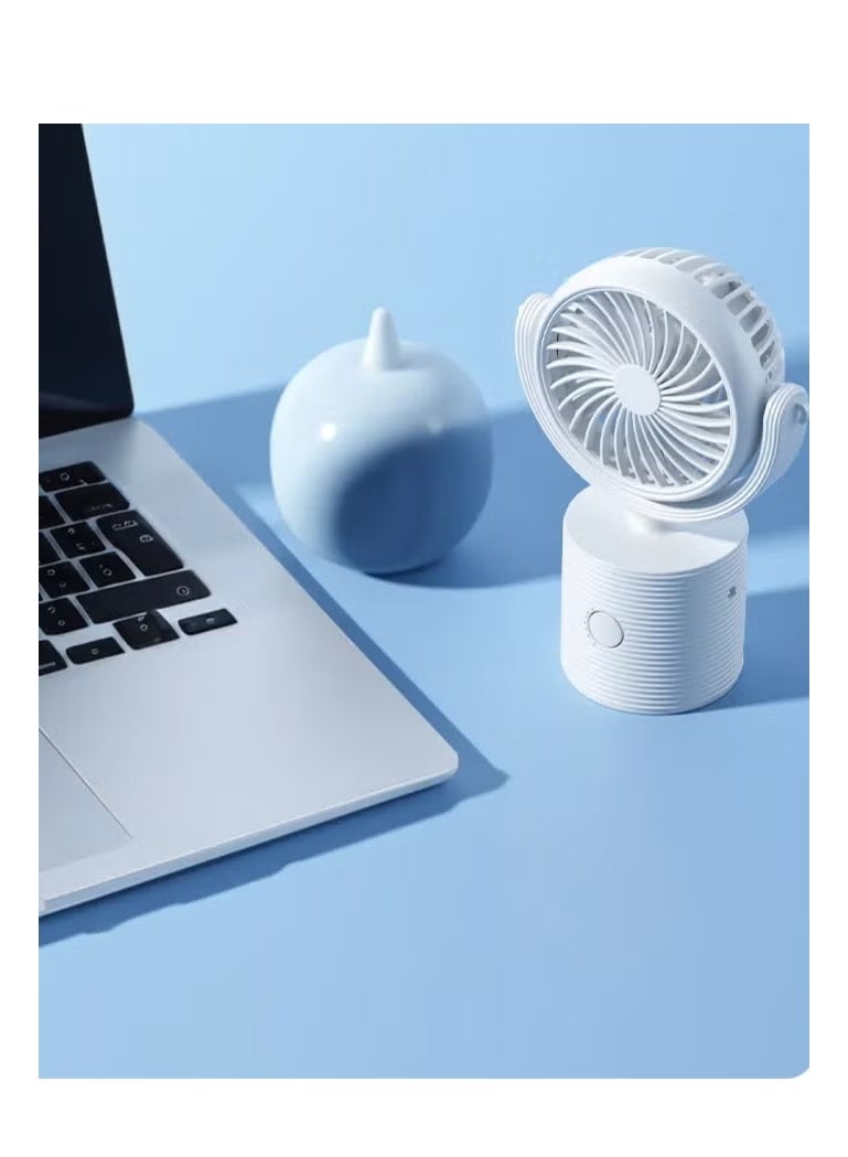 ELTRAZONE S19 Mini Portable Neck Hanging Fan – USB Rechargeable with Adjustable Angle – Quiet Rotatable Electric Fan for Hands-Free Use, Perfect for Students, Outdoor Travel, Camping, Office & Desktop Cooling – Lightweight and Compact Design - Image 3