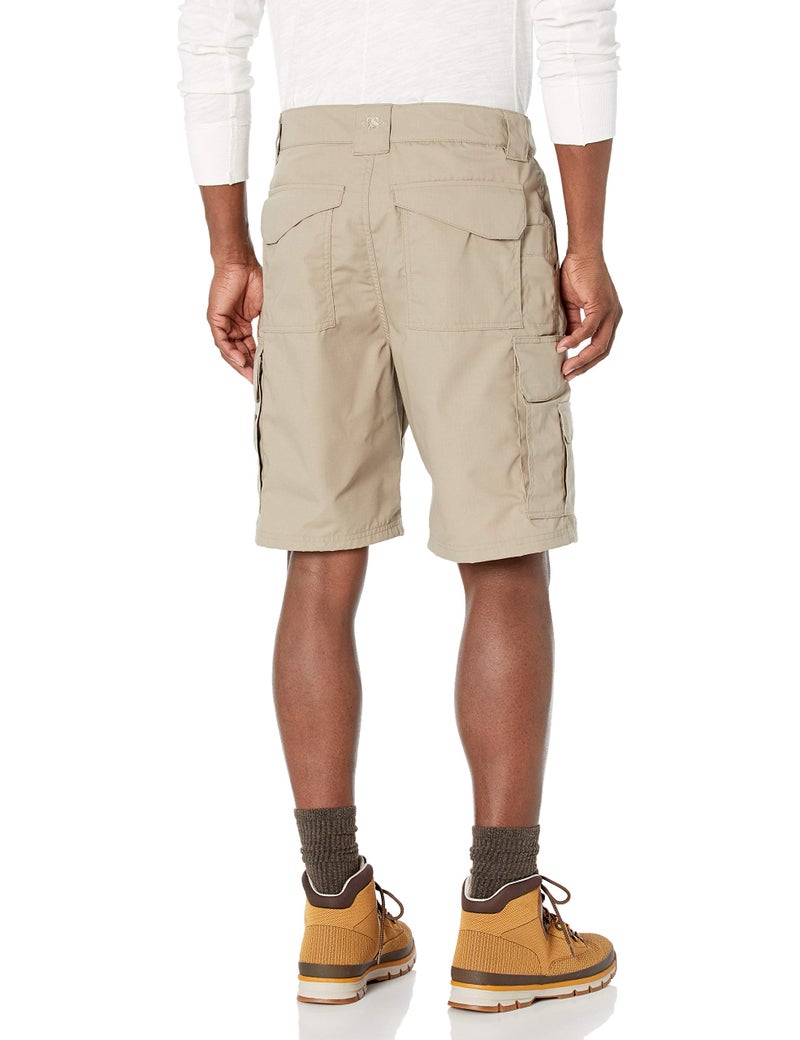 Tru-Spec 24-7 Series Original Shorts for Men, Cargo-Shorts with PRYM Snap, YKK Zipper, Comfort 9" Waistband, Water Resistant, Khaki - 38 - Image 2