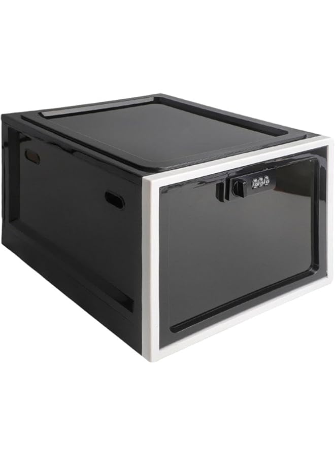 Green Tiger Lockable Box Large Capacity Clear Locking Box For Storage Bin Organizer Box For Fridge Medicine Password Food B O2V0 - Image 1