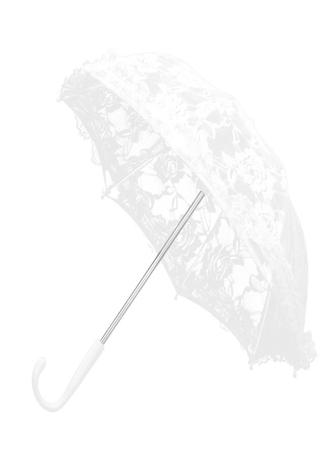 Craft Flowers Lace Embroidery Umbrella Children's Stage Performance Mini Decorative Umbrella Decoration Accessory - Image 1