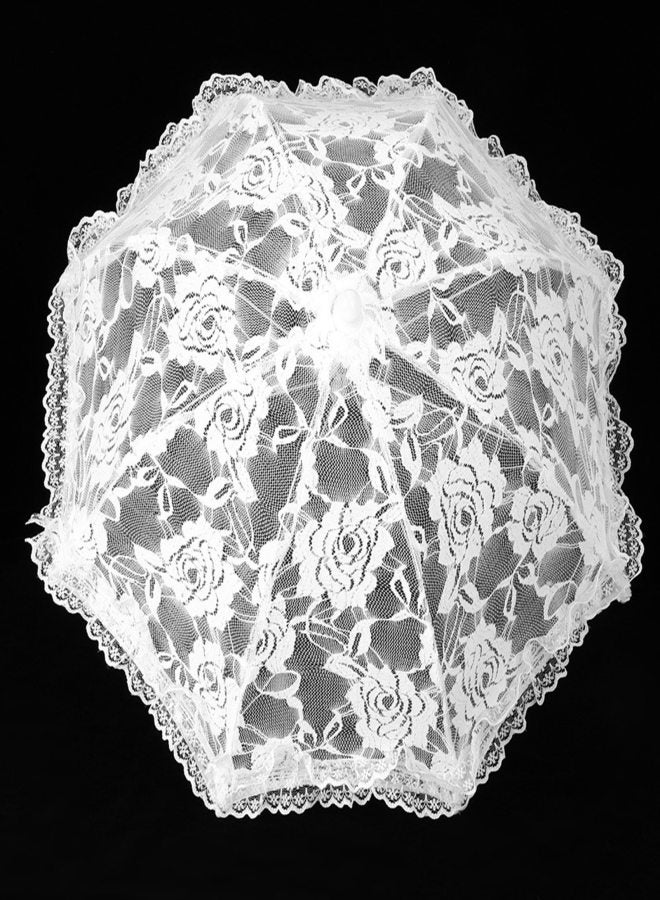 Craft Flowers Lace Embroidery Umbrella Children's Stage Performance Mini Decorative Umbrella Decoration Accessory - Image 5