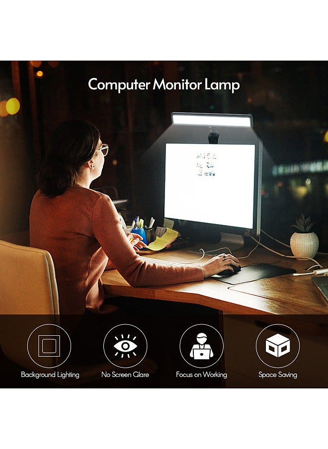 ANDOER - Andoer Computer Laptop Monitor Light Bar Video Conference Lighting Screen Lamp Fill-in Lamps USB Powered 3 Color Temperature Dimmable - Image 1