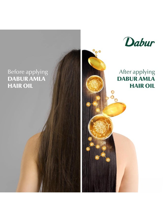 Dabur زيت دابر أملا للشعر - زيت هندي مغذي للرجال والنساء، لشعر وفروة رأس صحية ومرطبة (300 مل) - Image 5