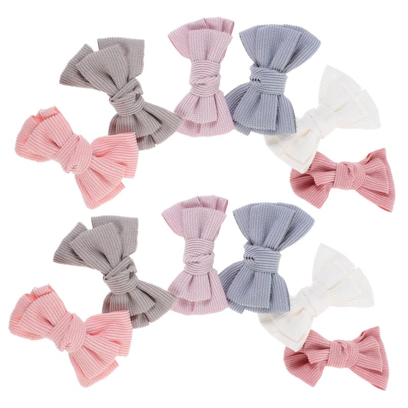 12 Pcs DIY Bow Headbands Nylon Hair Accessories For Baby Girls Boys Newborn - Image 2