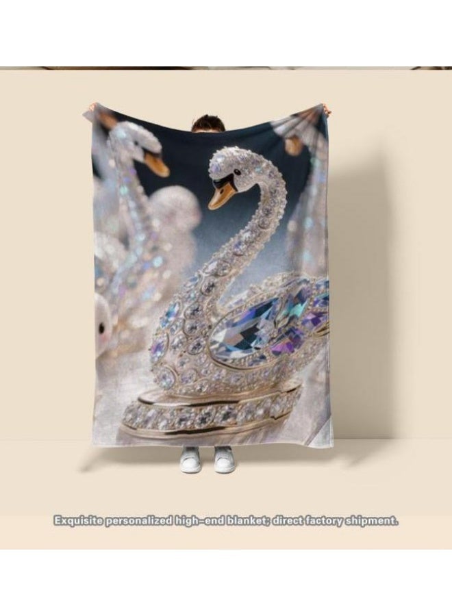 general Baby and children's cartoon flannel thin blanket (warm and comfortable, suitable for sleep, game use) 70cm*100cm - Image 1