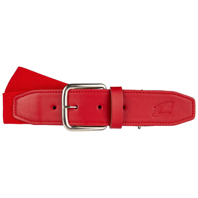 Champro Elastic Baseball Belt with 1.5-Inch Synthetic Tab (Scarlet, 28-52-Inch) - Image 1