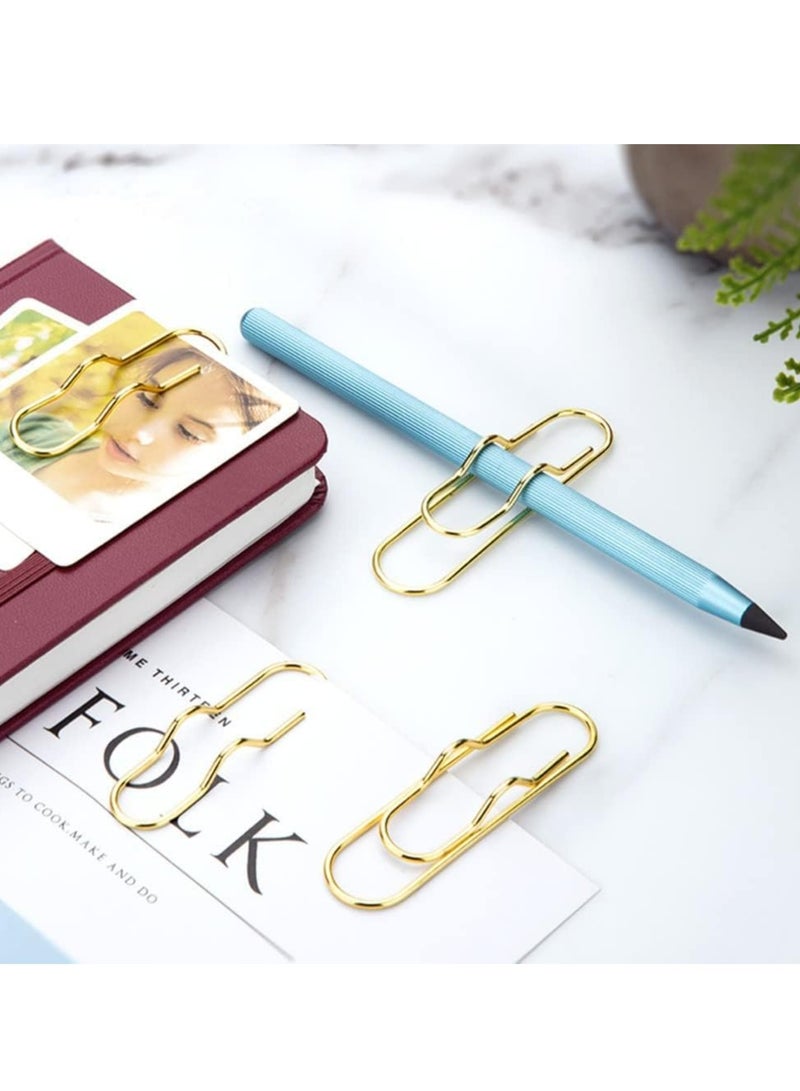 Oasisgalore 10 Pcs Metal Pen Holder Clip Paper Clip Stationery Tool for Notebook Journals  - Image 4