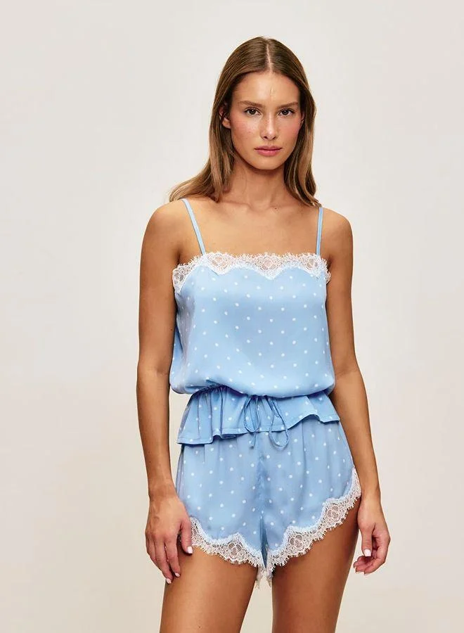 Undiz Satin polka dot tank top