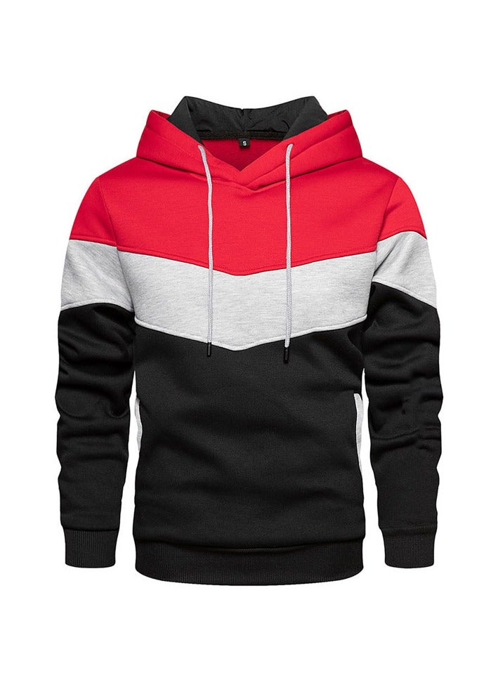 KUYING New Color Blocked Hooded Casual Sports Top - Image 1