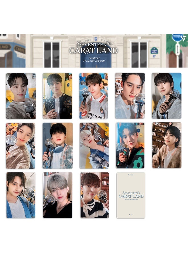 NIBEMINENT 13 Pcs Kpop SEVENTEEN 2024 Caratland Lomo Cards Card For Fans Collection Gifts - Image 1