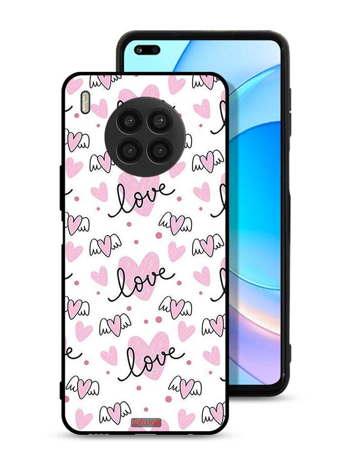 Tolwak Huawei nova 8i Protective Case Cover Love And Heart Art Pattern - Image 1